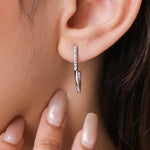 Load image into Gallery viewer, Sleek Curve Hoops Earrings