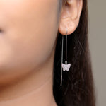 Load image into Gallery viewer, Chamakti Titli Sui Dhaga Earrings