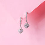 Load image into Gallery viewer, Cushion-Cut Drop Bali Earrings