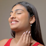 Load image into Gallery viewer, Cushion-Cut Drop Bali Earrings