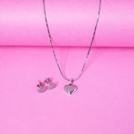 Load image into Gallery viewer, Dazzling Heart Grid Pendent Set