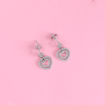 Load image into Gallery viewer, Elegant Heart Drop Earrings