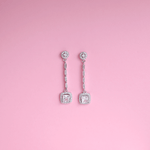 Load image into Gallery viewer, Emerald Dangle Earrings