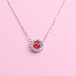 Load image into Gallery viewer, Eternal Ruby Circle Necklace