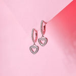 Load image into Gallery viewer, Heart Drop Bali Earrings