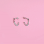 Load image into Gallery viewer, Sleek Curve Hoops Earrings