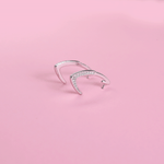 Load image into Gallery viewer, Sleek Curve Hoops Earrings
