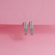 Eclipse Baguette Hoop Earrings