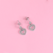 Elegant Heart Drop Earrings