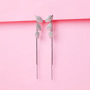 Luxe Leaf Dual Earrings