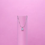 Load image into Gallery viewer, Square Solitaire Pendant Set
