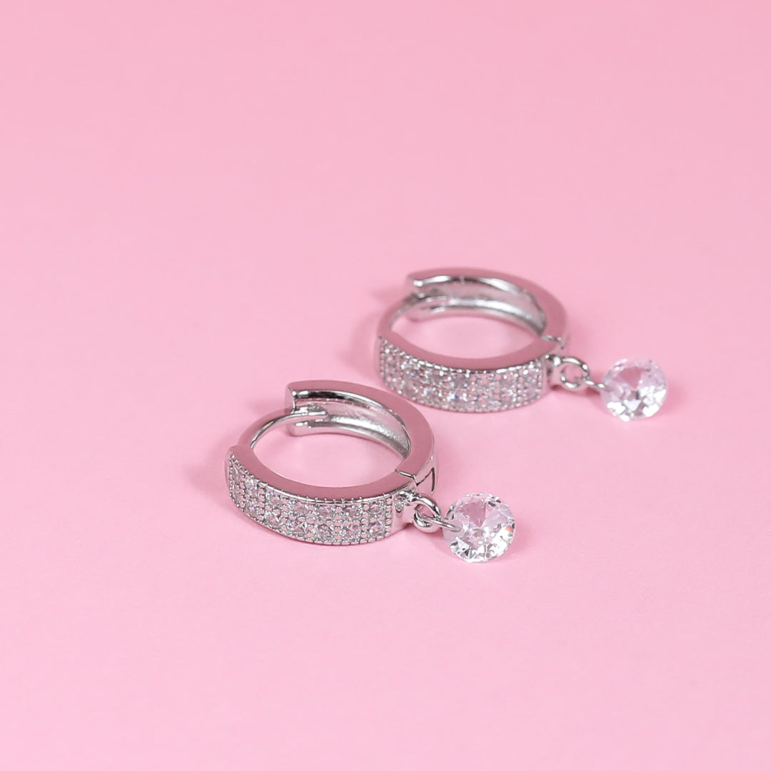 Pave Crystal Drop Bali