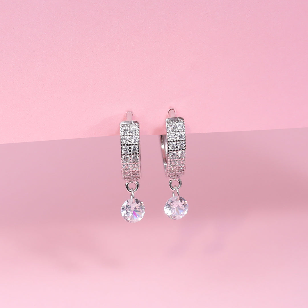 Pave Crystal Drop Bali