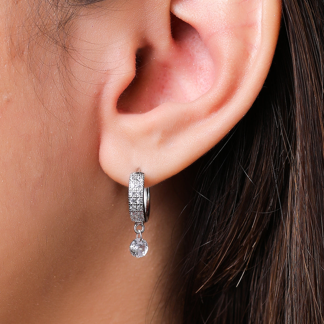 Pave Crystal Drop Bali