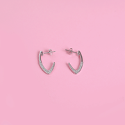 Sleek Curve Hoops Earrings