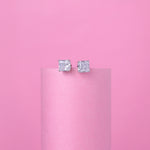 Load image into Gallery viewer, Square Solitaire Pendant Set
