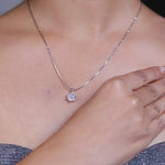 Load and play video in Gallery viewer, Round Solitaire Pendant Set
